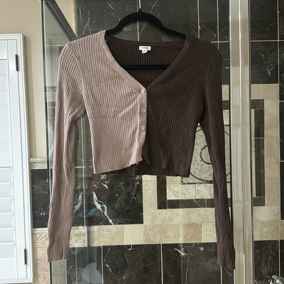 Garage brown/tan top, size S, worn once, like new condition. - Picture 1 of 6